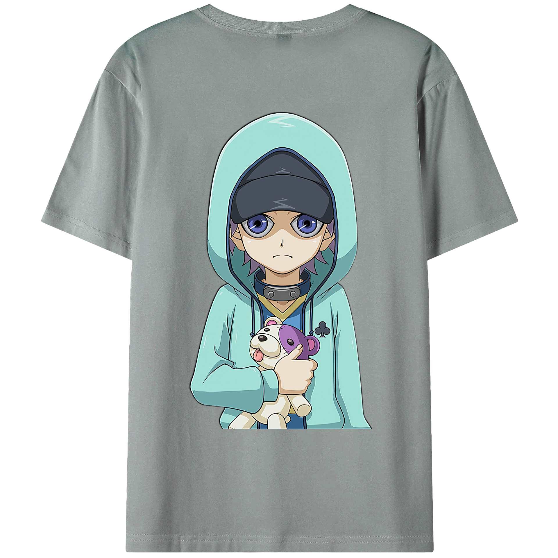 （画像用） 遊☆戯☆王 Yu-Gi-Oh! 綿100％ メンズ半袖Tシャツ（バックプリント） 通気性